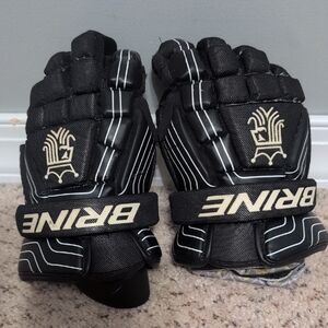 BRINE Black Lacrosse Gloves